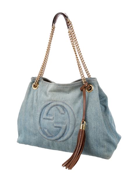 gucci soho bag silver|gucci soho denim bag.